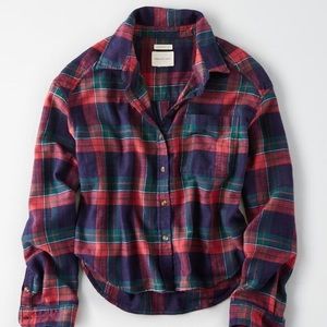 American Eagle Plaid Flannel Shirt